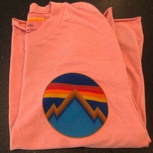 Aviator nation xs pink cropped tshirt